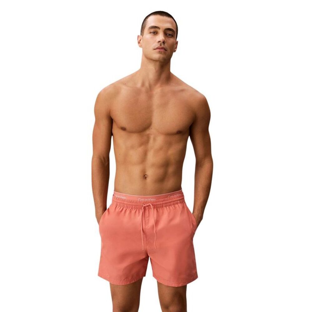 Calvin Klein Jeans Orange Recycled Polyester Swim Men's Shorts